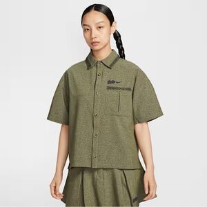 Nike Khaki Green Short Sleeve Shirt